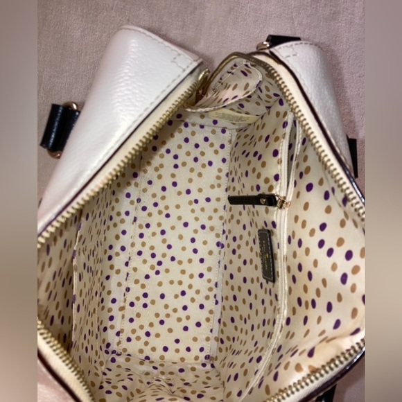 Vintage Kate Spade Leather Bag Black, White, Gold - Picture 7 of 7